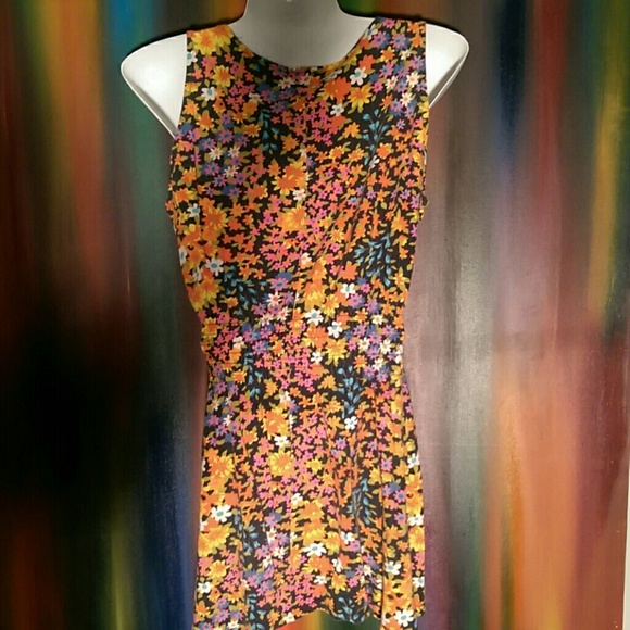 Top Shop Floral Mini Dress - Picture 5 of 8